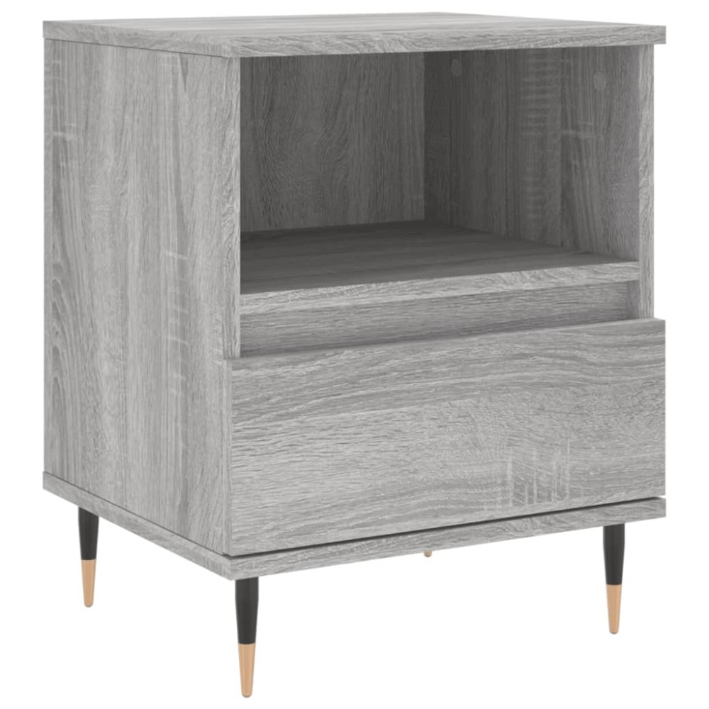 vidaXL Κομοδίνο Γκρι Sonoma 40 x 35 x 50 εκ. από Επεξεργασμένο Ξύλο