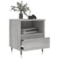 vidaXL Κομοδίνο Γκρι Sonoma 40 x 35 x 50 εκ. από Επεξεργασμένο Ξύλο