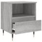 vidaXL Κομοδίνο Γκρι Sonoma 40 x 35 x 50 εκ. από Επεξεργασμένο Ξύλο
