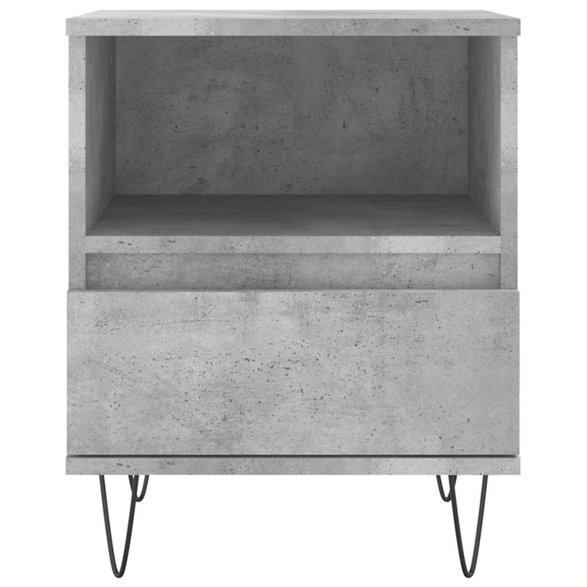 vidaXL Κομοδίνο Γκρι Σκυροδέματος 40 x 35 x 50 εκ. από Επεξεργ. Ξύλο