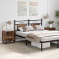 vidaXL Κομοδίνα 2 τεμ. Καπνιστή Δρυς 40 x 35 x 50 εκ. Επεξεργ. Ξύλο