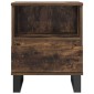 vidaXL Κομοδίνα 2 τεμ. Καπνιστή Δρυς 40 x 35 x 50 εκ. Επεξεργ. Ξύλο