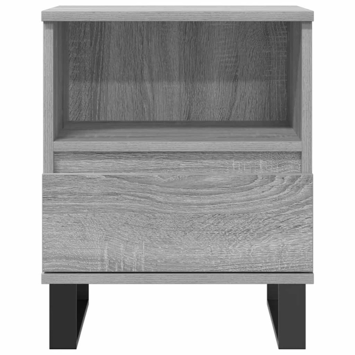 vidaXL Κομοδίνα 2 τεμ. Γκρι Sonoma 40 x 35 x 50 εκ. από Επεξεργ. Ξύλο