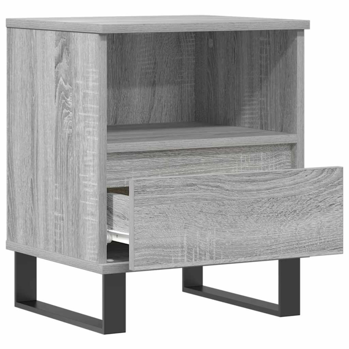 vidaXL Κομοδίνα 2 τεμ. Γκρι Sonoma 40 x 35 x 50 εκ. από Επεξεργ. Ξύλο