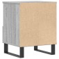 vidaXL Κομοδίνα 2 τεμ. Γκρι Sonoma 40 x 35 x 50 εκ. από Επεξεργ. Ξύλο