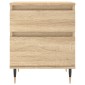 vidaXL Κομοδίνο Sonoma Δρυς 40 x 35 x 50 εκ. από Επεξεργ. Ξύλο