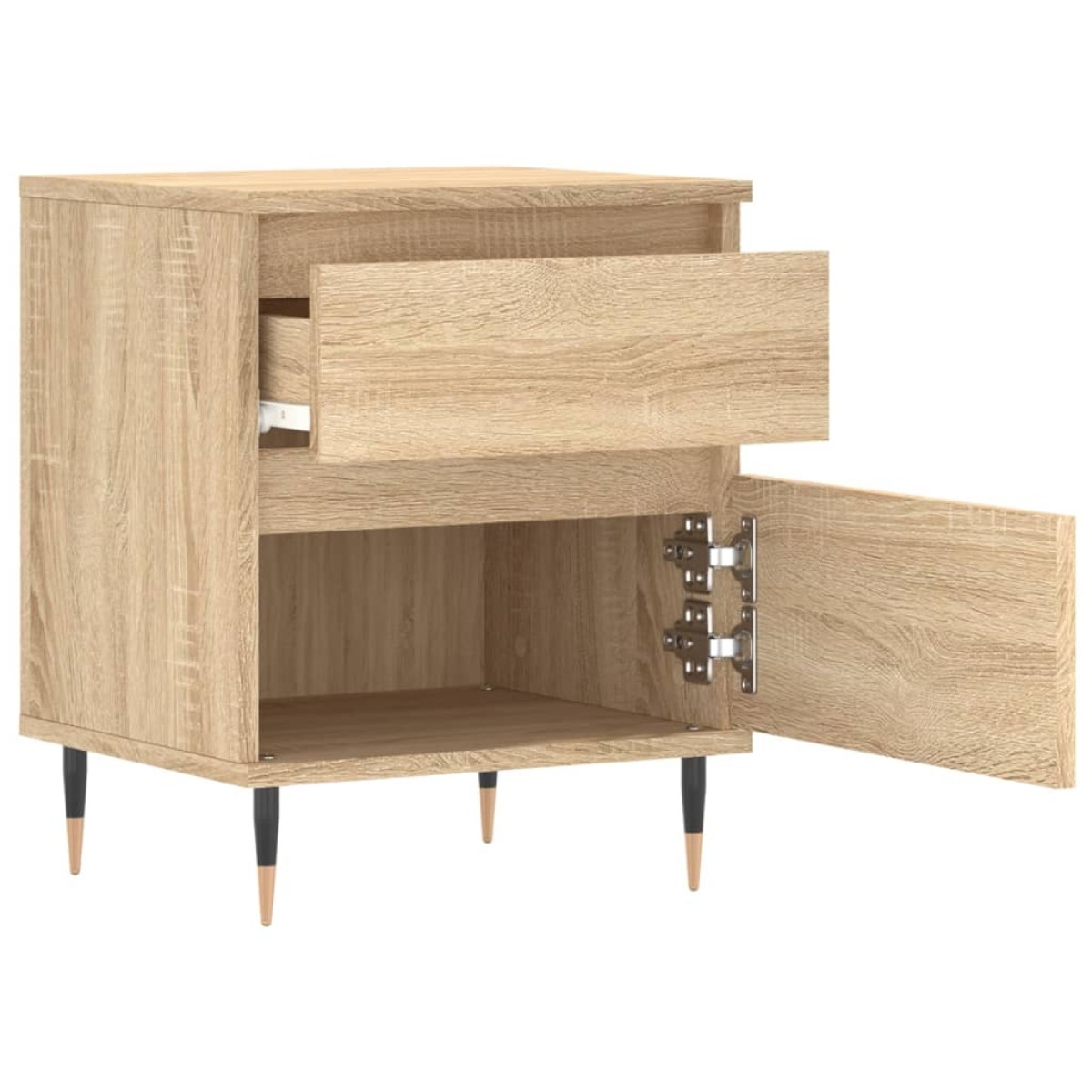 vidaXL Κομοδίνο Sonoma Δρυς 40 x 35 x 50 εκ. από Επεξεργ. Ξύλο