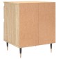 vidaXL Κομοδίνο Sonoma Δρυς 40 x 35 x 50 εκ. από Επεξεργ. Ξύλο