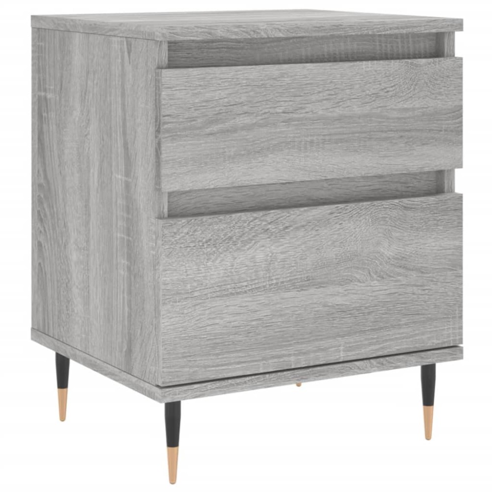 vidaXL Κομοδίνο Γκρι Sonoma 40 x 35 x 50 εκ. από Επεξεργασμένο Ξύλο