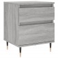 vidaXL Κομοδίνο Γκρι Sonoma 40 x 35 x 50 εκ. από Επεξεργασμένο Ξύλο