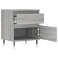 vidaXL Κομοδίνο Γκρι Sonoma 40 x 35 x 50 εκ. από Επεξεργασμένο Ξύλο