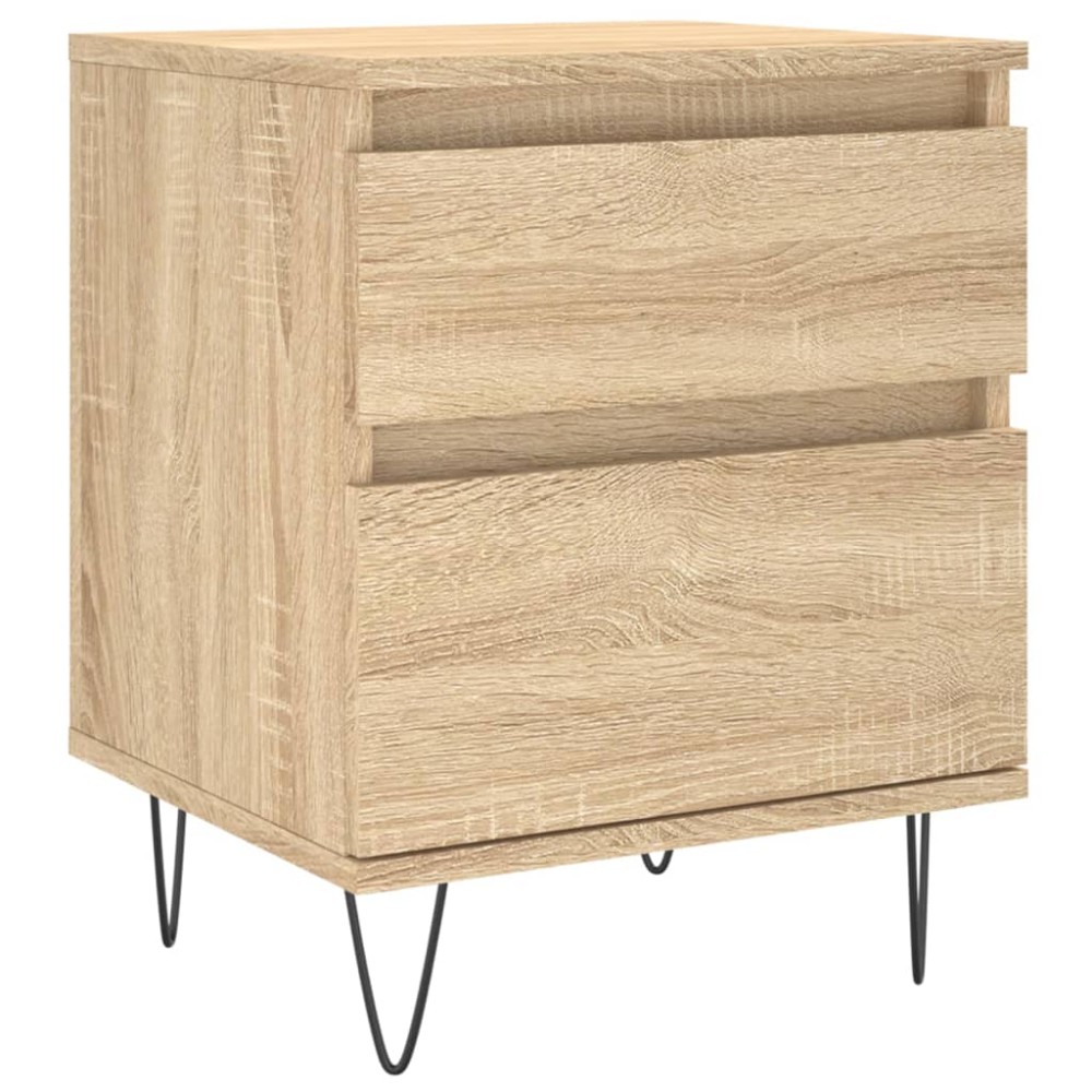 vidaXL Κομοδίνο Sonoma Δρυς 40 x 35 x 50 εκ. από Επεξεργ. Ξύλο