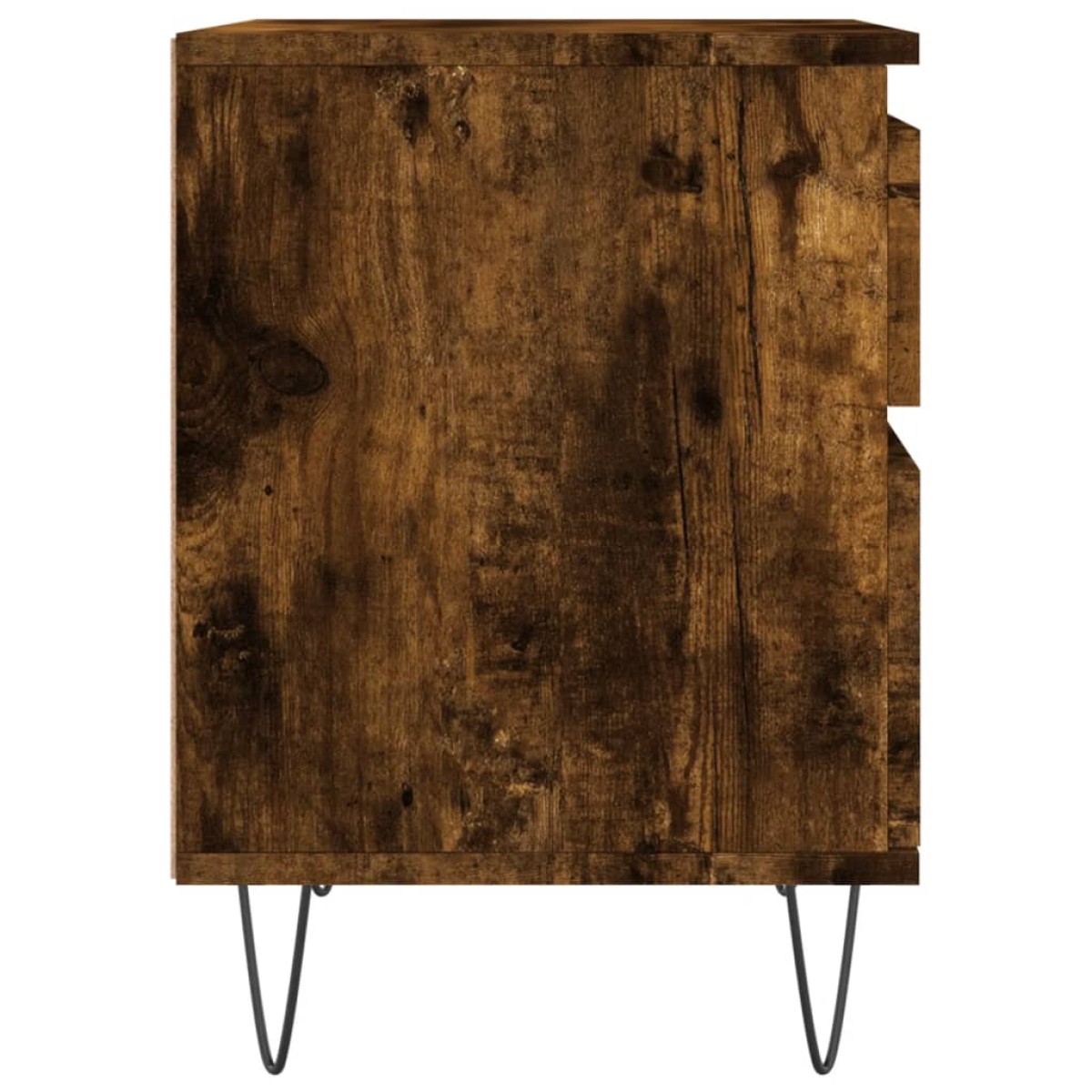 vidaXL Κομοδίνα 2 τεμ. Καπνιστή Δρυς 40 x 35 x 50 εκ. Επεξεργ. Ξύλο