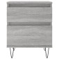 vidaXL Κομοδίνα 2 τεμ. Γκρι Sonoma 40 x 35 x 50 εκ. από Επεξεργ. Ξύλο