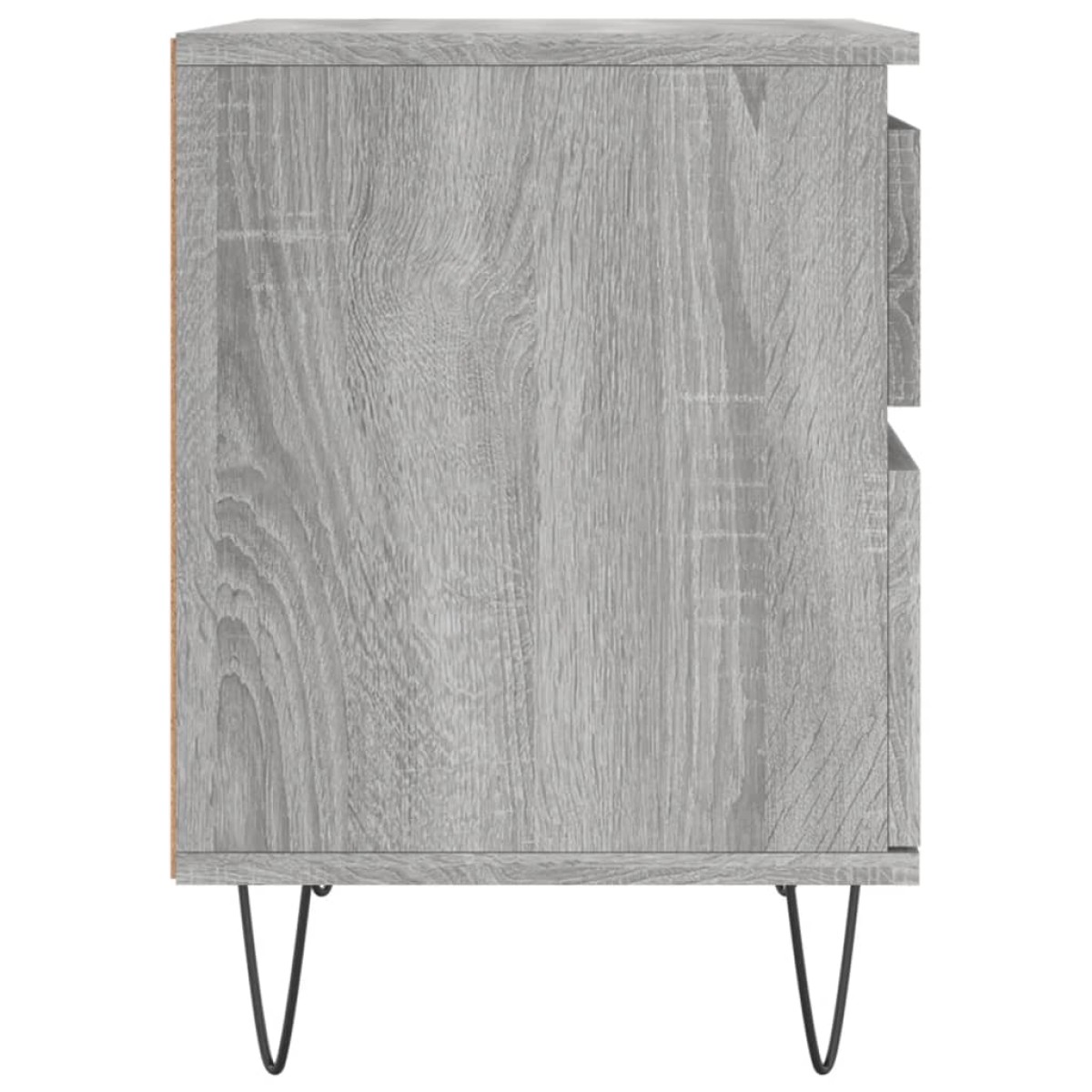 vidaXL Κομοδίνα 2 τεμ. Γκρι Sonoma 40 x 35 x 50 εκ. από Επεξεργ. Ξύλο
