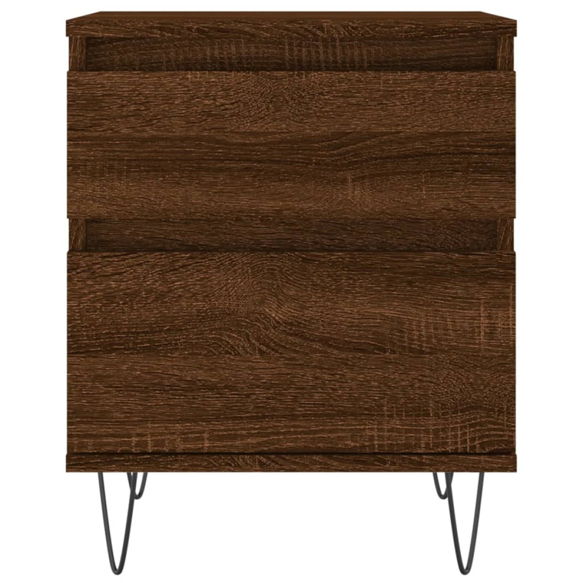 vidaXL Κομοδίνα 2 τεμ. Καφέ Δρυς 40 x 35 x 50 εκ. από Επεξεργ. Ξύλο