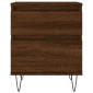 vidaXL Κομοδίνα 2 τεμ. Καφέ Δρυς 40 x 35 x 50 εκ. από Επεξεργ. Ξύλο