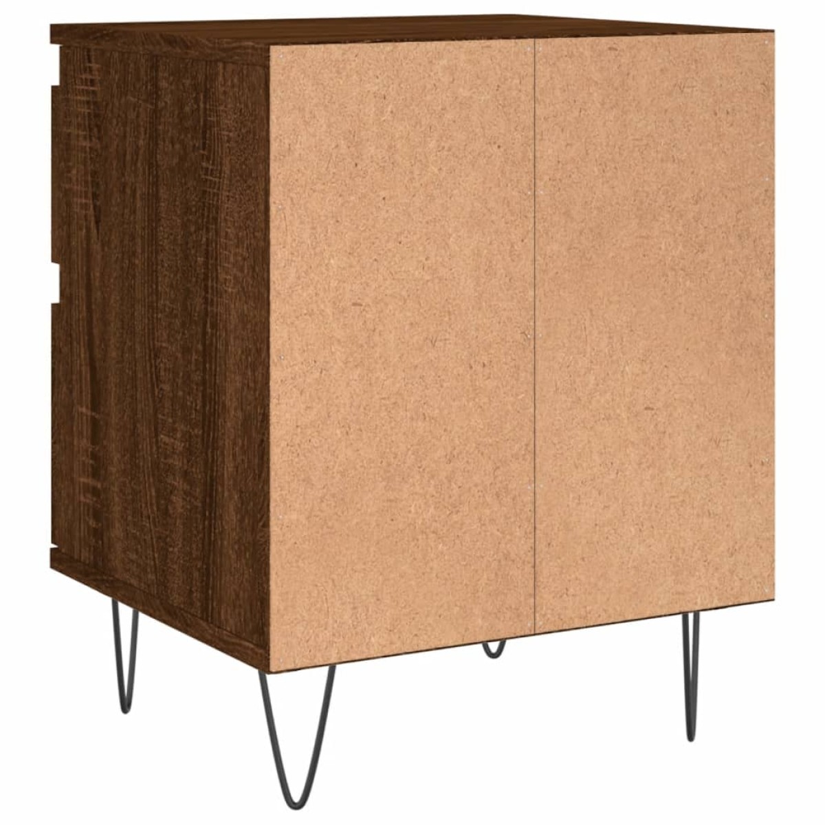 vidaXL Κομοδίνα 2 τεμ. Καφέ Δρυς 40 x 35 x 50 εκ. από Επεξεργ. Ξύλο