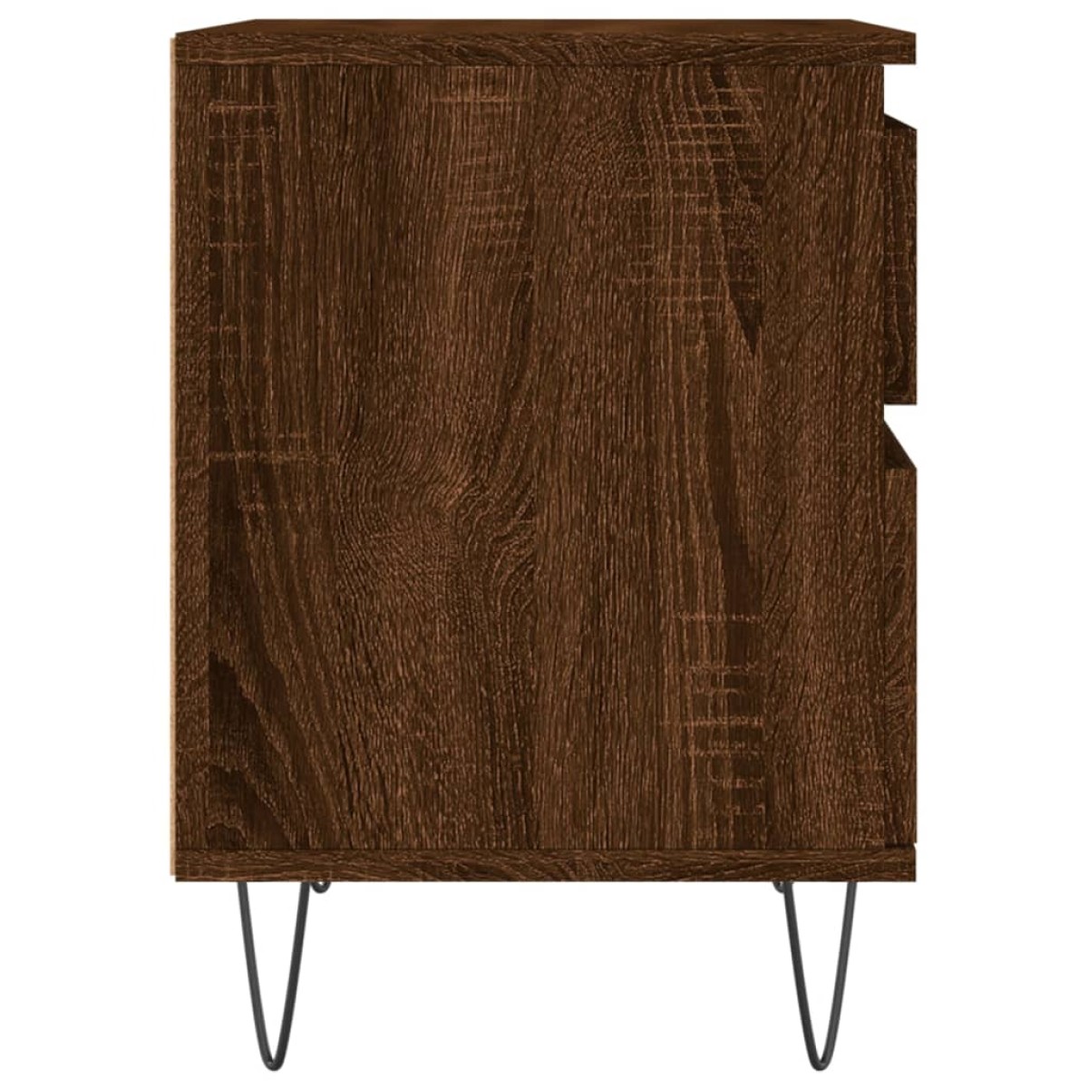 vidaXL Κομοδίνα 2 τεμ. Καφέ Δρυς 40 x 35 x 50 εκ. από Επεξεργ. Ξύλο