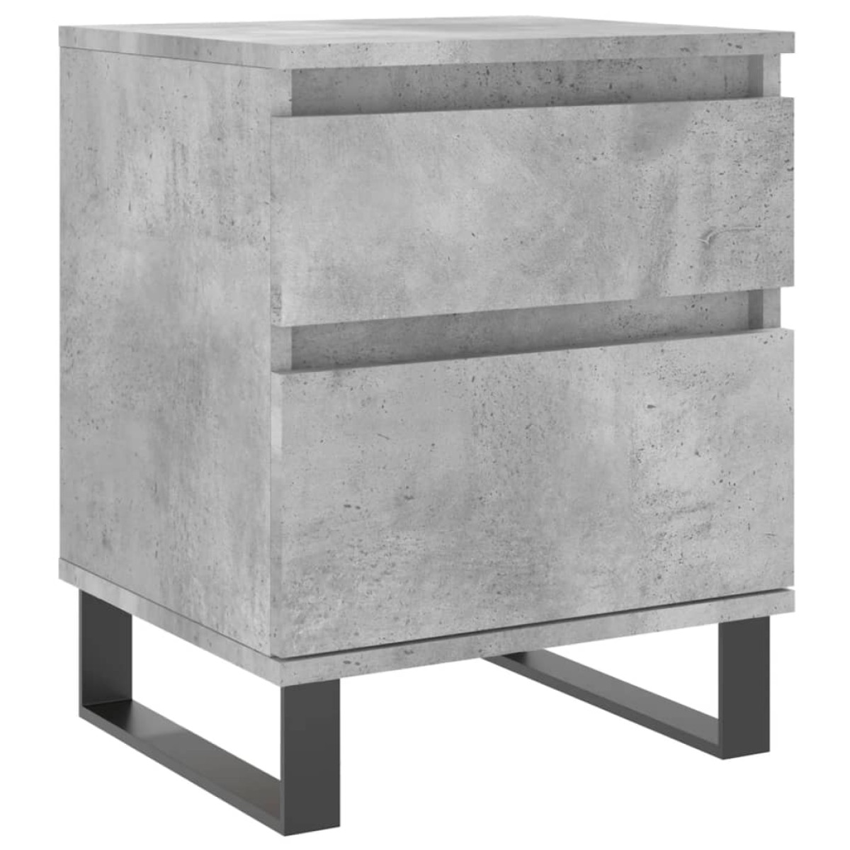 vidaXL Κομοδίνα 2 τεμ. Γκρι Σκυροδέματος 40x35x50 εκ. Επεξεργ. Ξύλο