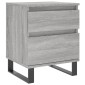 vidaXL Κομοδίνο Γκρι Sonoma 40 x 35 x 50 εκ. από Επεξεργασμένο Ξύλο