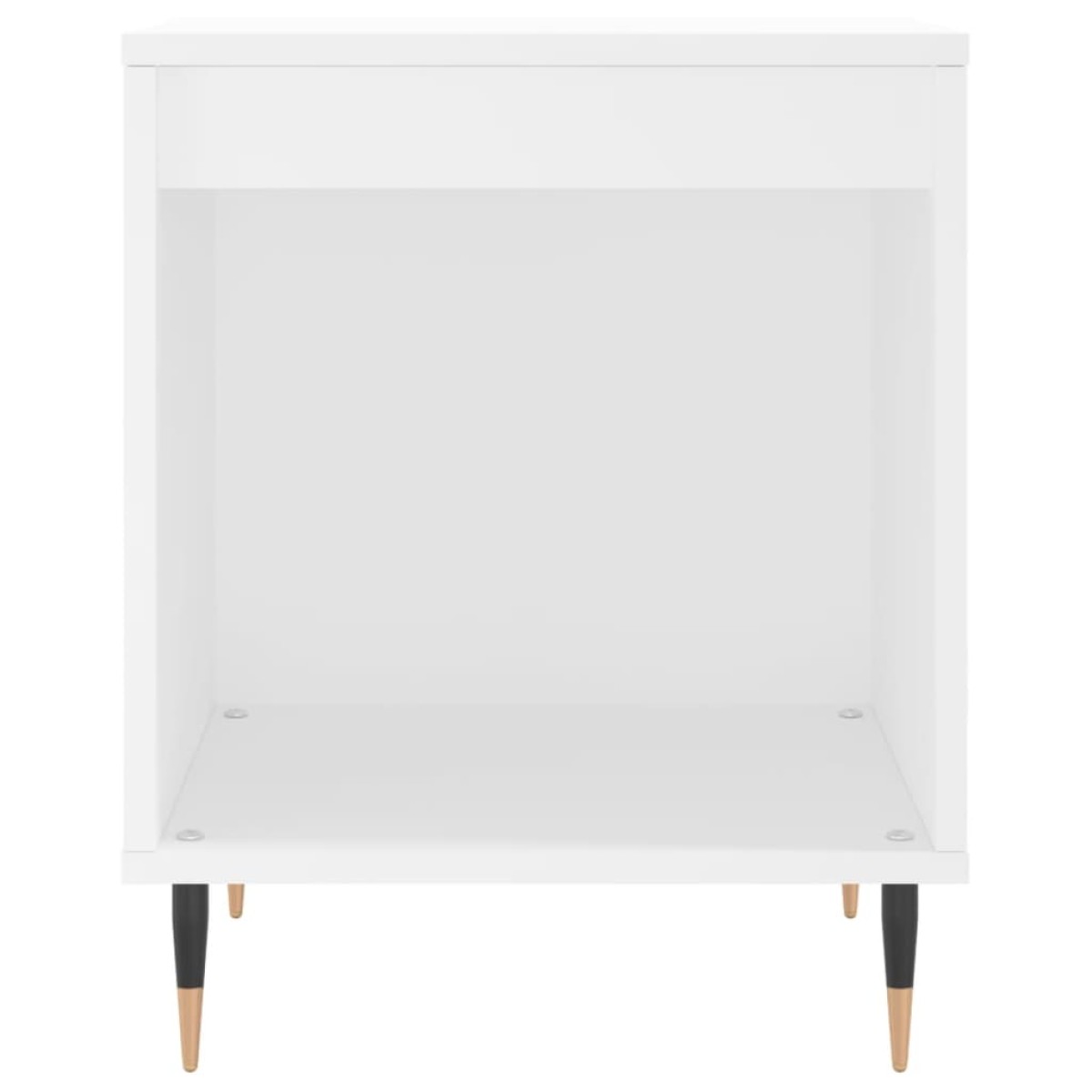 vidaXL Κομοδίνα Λευκά 2 τεμ. 40 x 35 x 50 εκ. από Επεξεργασμένο Ξύλο