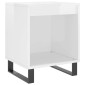 vidaXL Κομοδίνα 2 τεμ. Γυαλ. Λευκό 40 x 35 x 50 εκ. Επεξεργασμένο Ξύλο