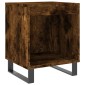 vidaXL Κομοδίνα 2 τεμ. Καπνιστή Δρυς 40 x 35 x 50 εκ. Επεξεργ. Ξύλο