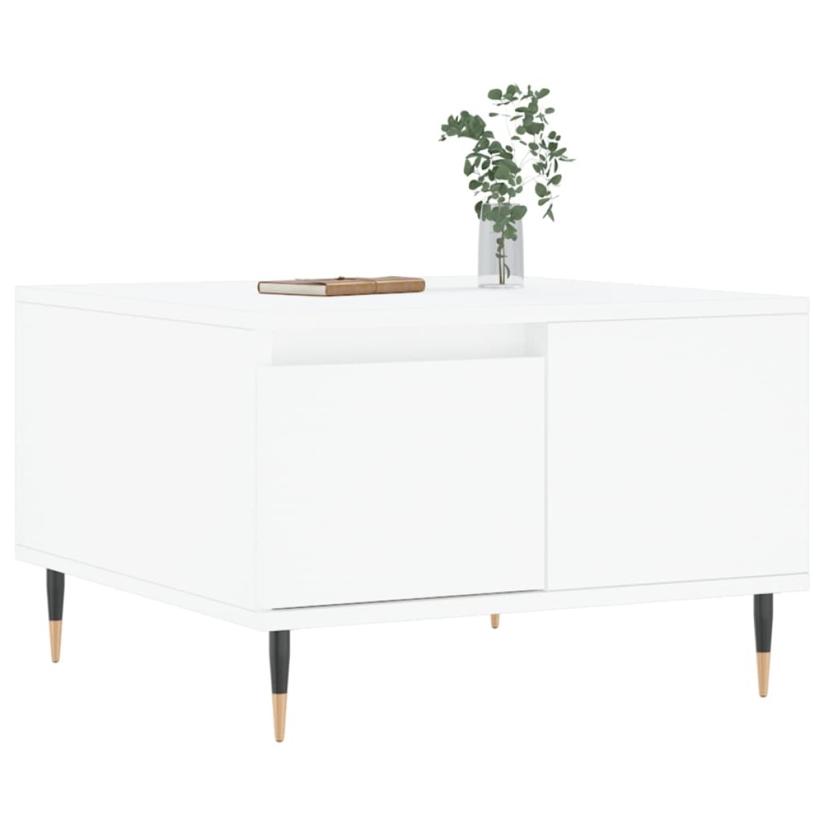 vidaXL Τραπεζάκι Σαλονιού Λευκό 55x55x36,5 εκ. από Επεξεργασμένο Ξύλο