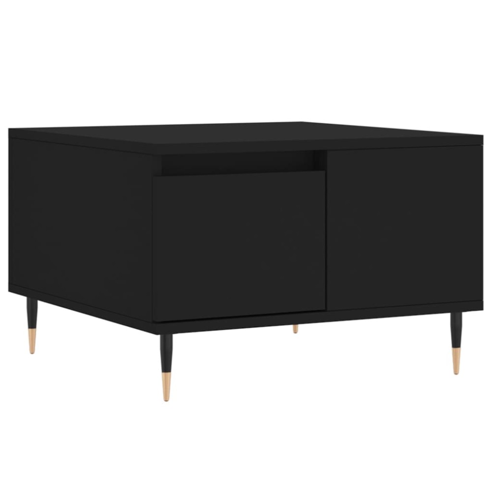 vidaXL Τραπεζάκι Σαλονιού Μαύρο 55x55x36,5 εκ. από Επεξεργασμένο Ξύλο