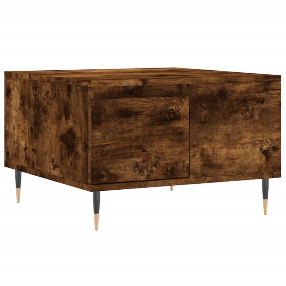 vidaXL Τραπεζάκι Σαλονιού Καπνιστή Δρυς 55x55x36,5εκ. Επεξεργασμ. Ξύλο