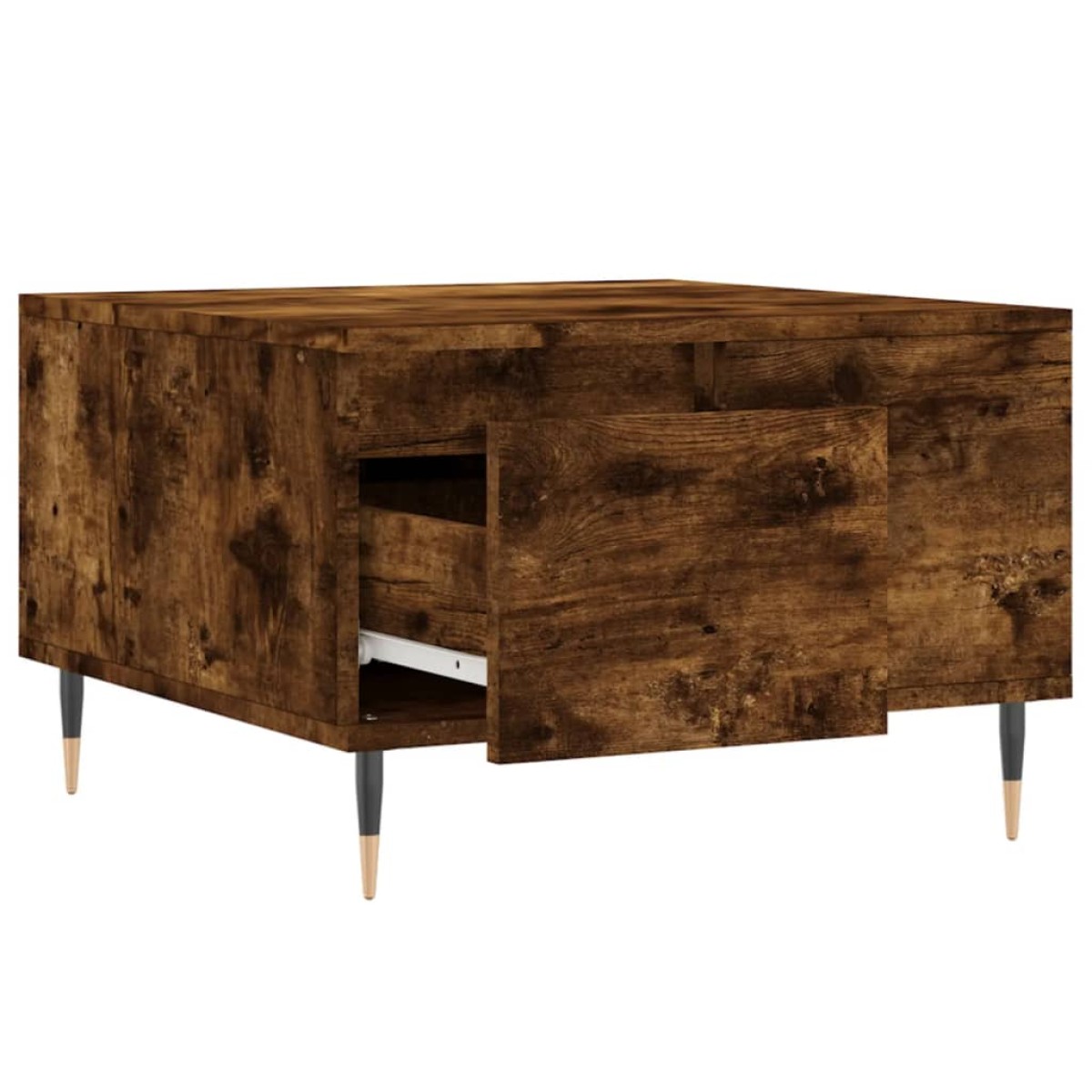 vidaXL Τραπεζάκι Σαλονιού Καπνιστή Δρυς 55x55x36,5εκ. Επεξεργασμ. Ξύλο