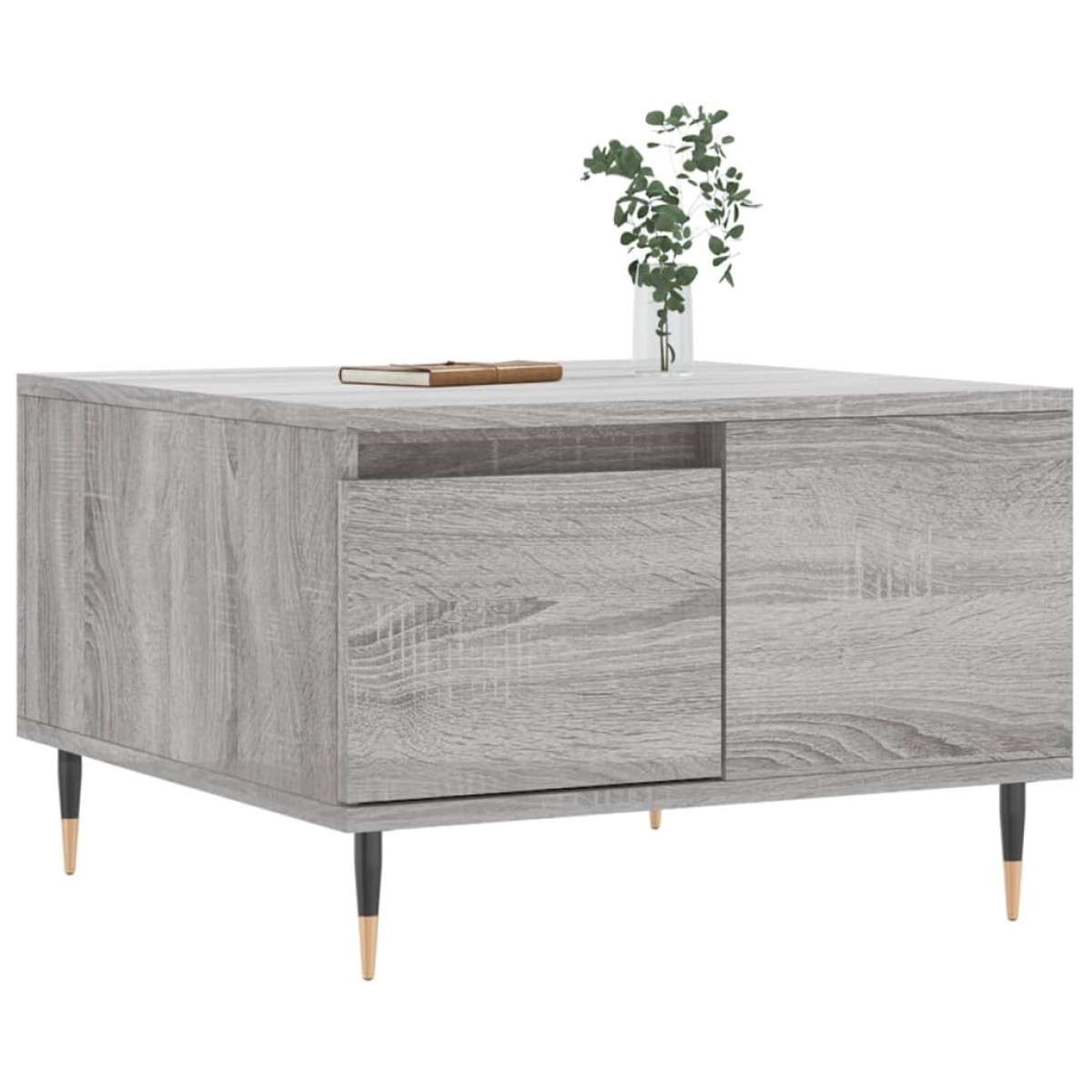 vidaXL Τραπεζάκι Σαλονιού Γκρι Sonoma 55x55x36,5εκ. Επεξεργασμένο Ξύλο