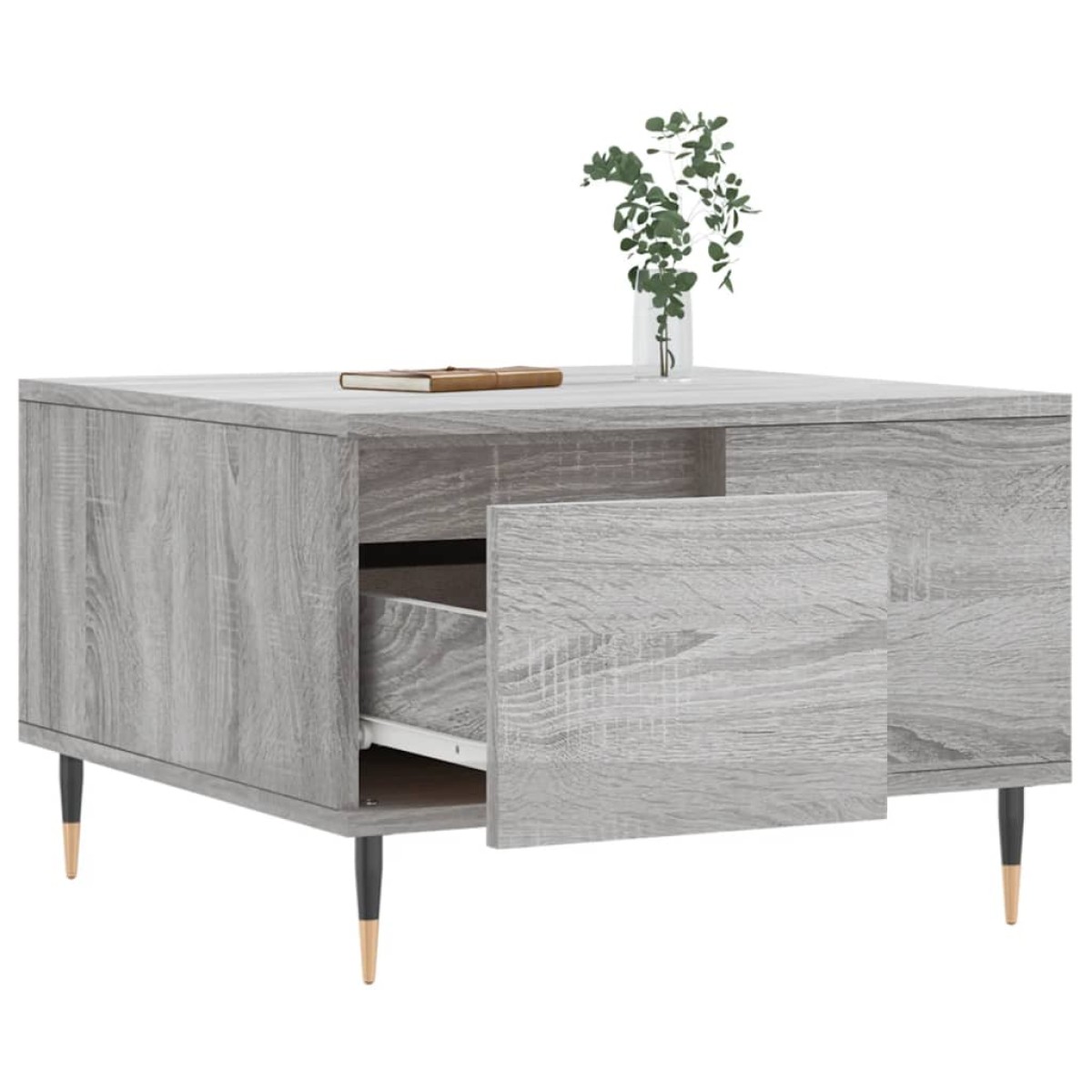 vidaXL Τραπεζάκι Σαλονιού Γκρι Sonoma 55x55x36,5εκ. Επεξεργασμένο Ξύλο