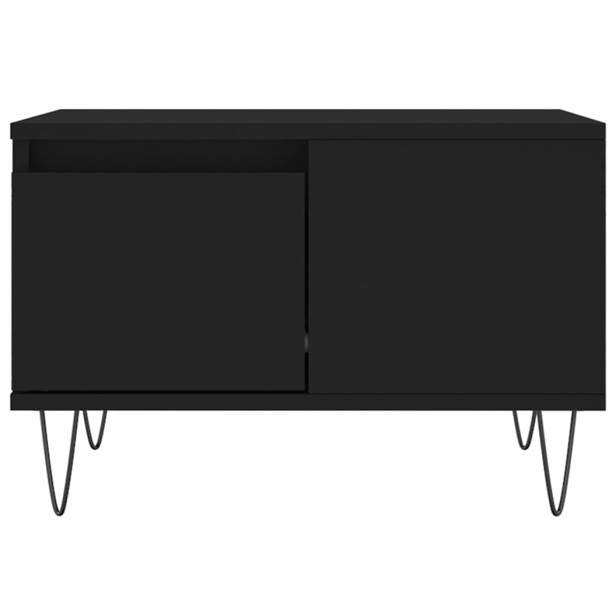 vidaXL Τραπεζάκι Σαλονιού Μαύρο 55x55x36,5 εκ. από Επεξεργασμένο Ξύλο