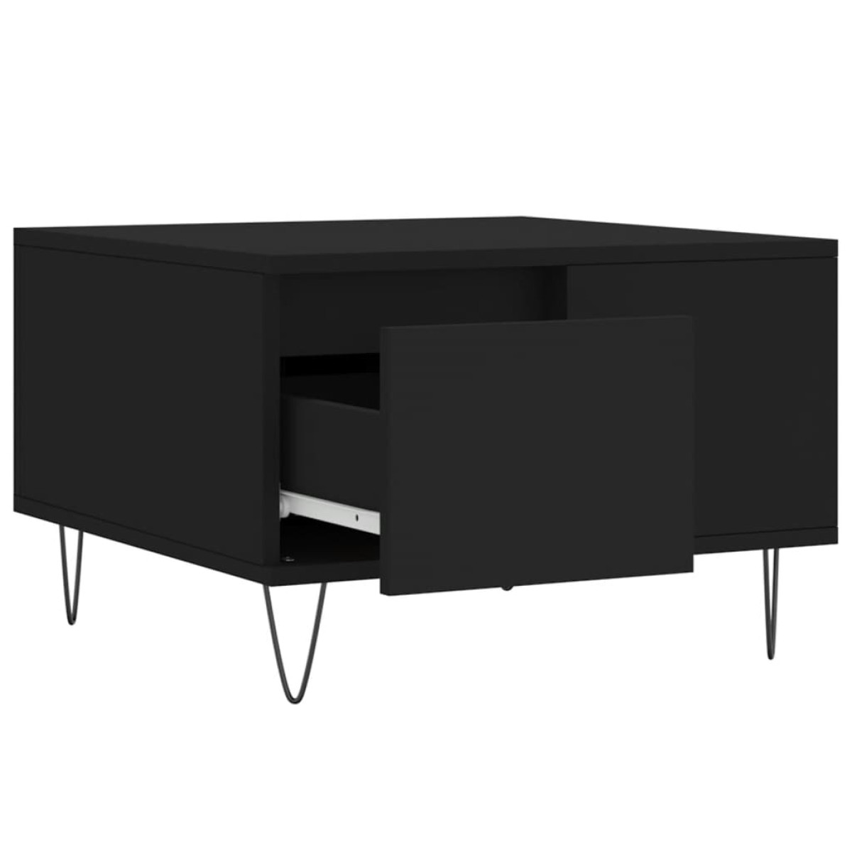 vidaXL Τραπεζάκι Σαλονιού Μαύρο 55x55x36,5 εκ. από Επεξεργασμένο Ξύλο