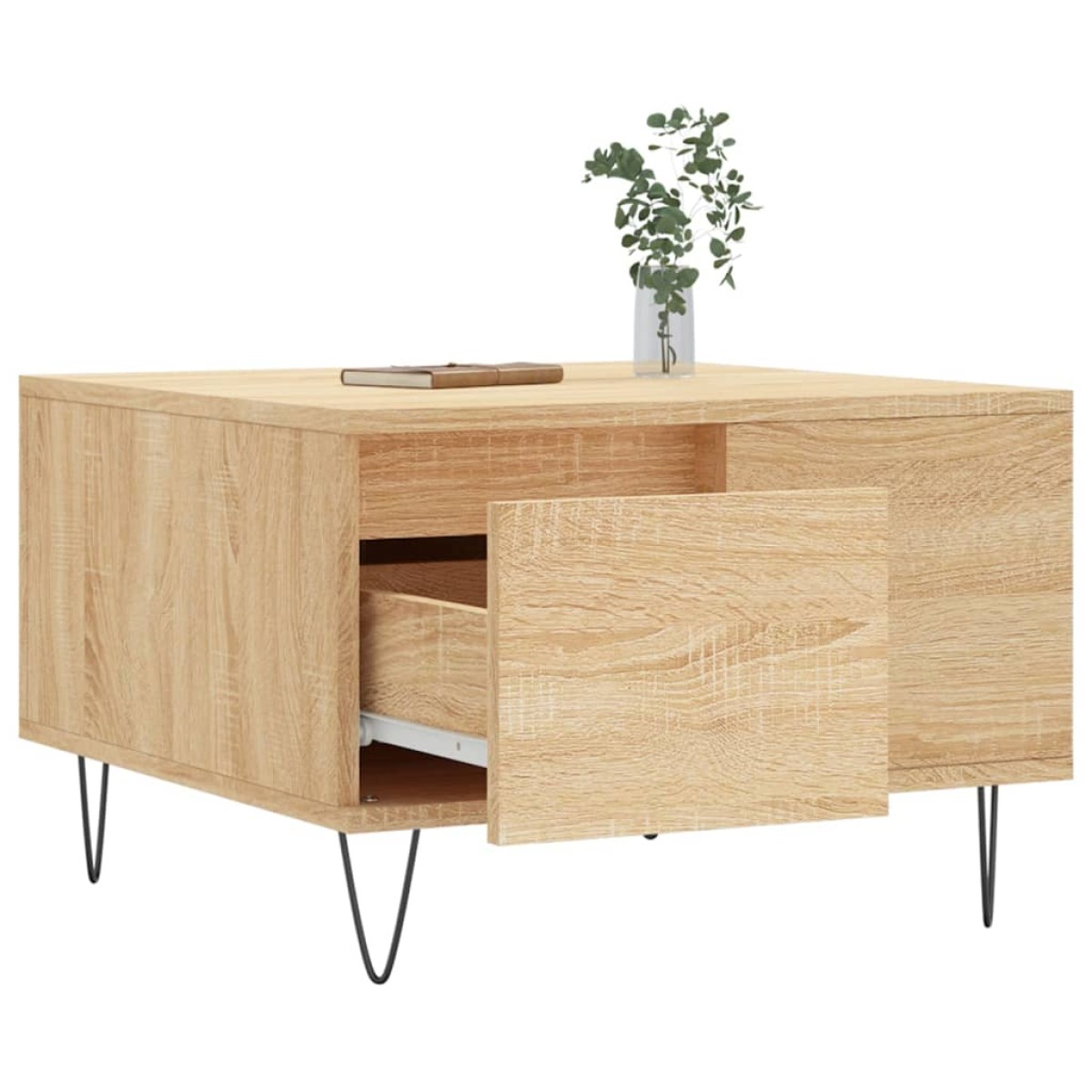 vidaXL Τραπεζάκι Σαλονιού Sonoma Δρυς 55x55x36,5εκ. Επεξεργασμένο Ξύλο