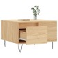 vidaXL Τραπεζάκι Σαλονιού Sonoma Δρυς 55x55x36,5εκ. Επεξεργασμένο Ξύλο