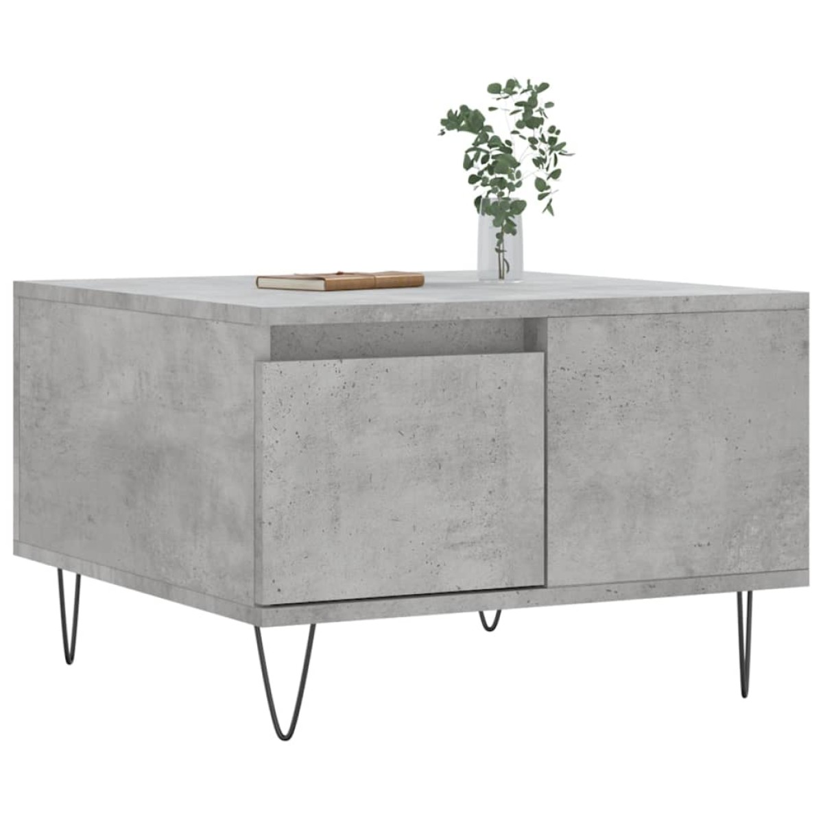 vidaXL Τραπεζάκι Σαλονιού Γκρι Σκυρ. 55x55x36,5 εκ. Επεξεργ. Ξύλο