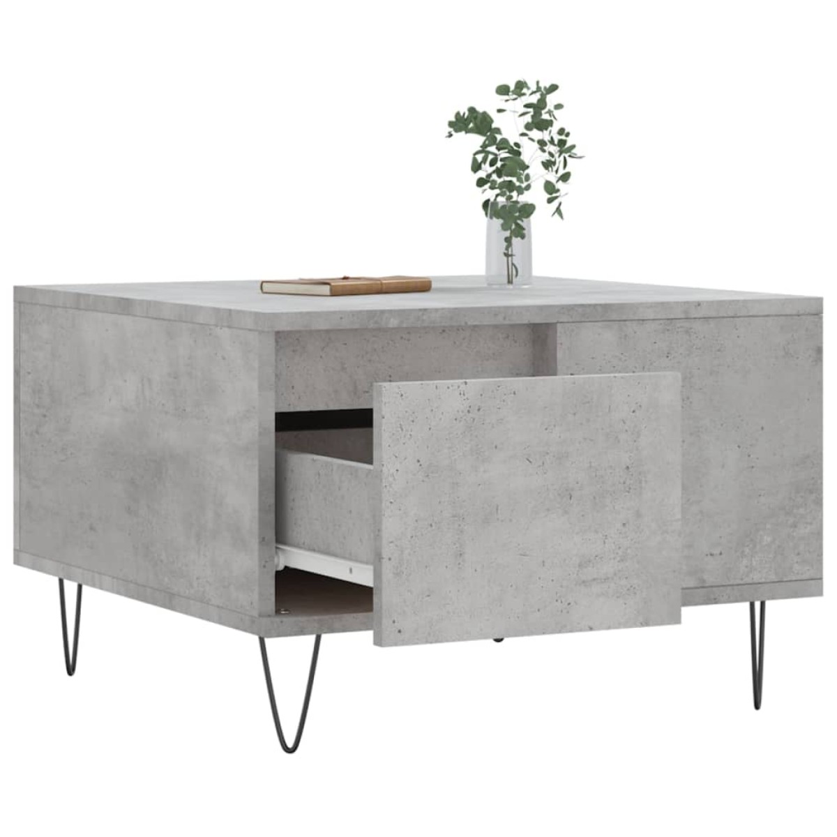 vidaXL Τραπεζάκι Σαλονιού Γκρι Σκυρ. 55x55x36,5 εκ. Επεξεργ. Ξύλο