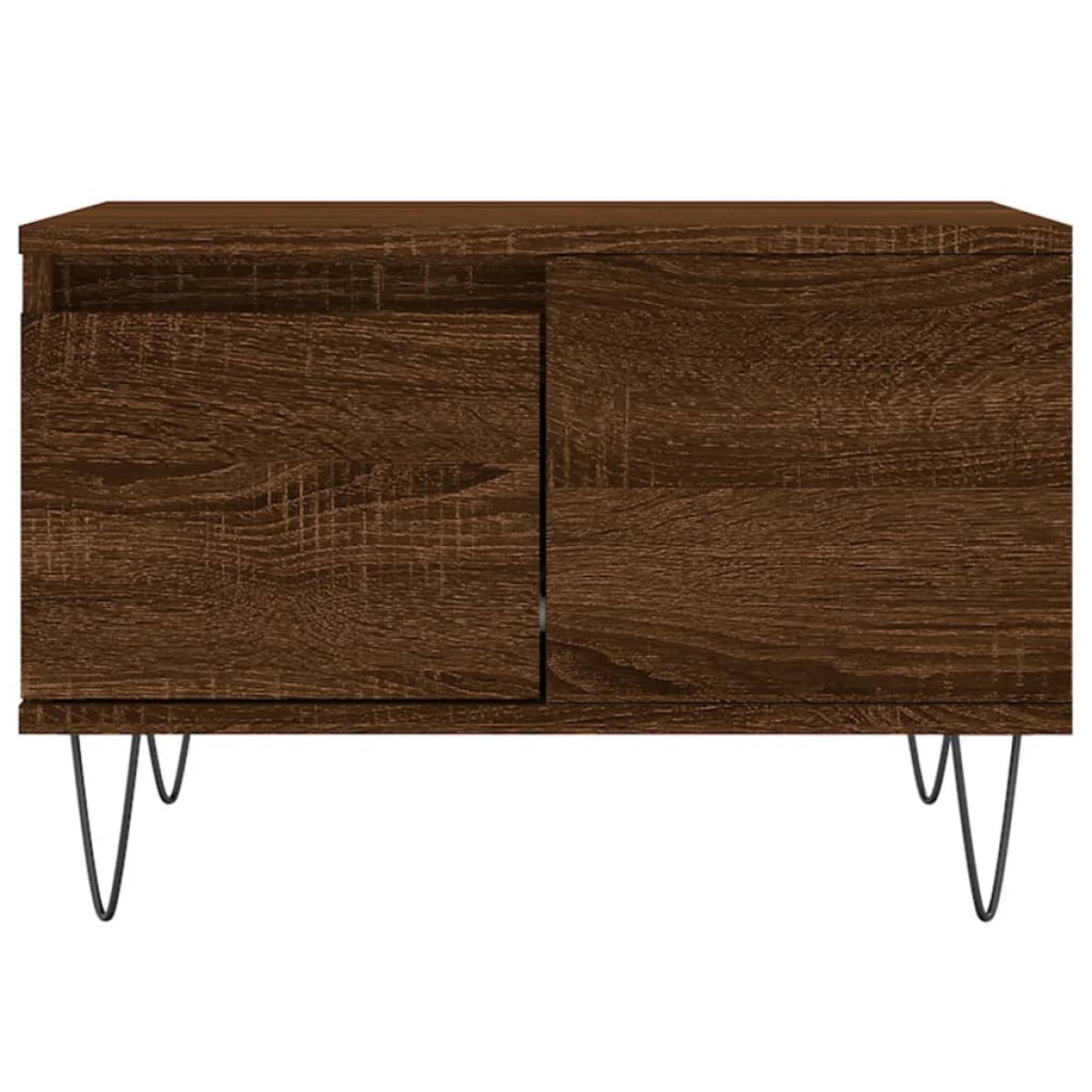 vidaXL Τραπεζάκι Σαλονιού Καφέ Δρυς 55x55x36,5 εκ. Επεξεργασμένο Ξύλο