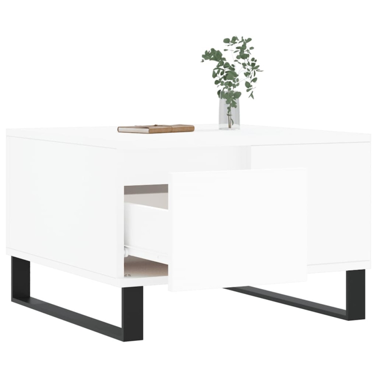 vidaXL Τραπεζάκι Σαλονιού Λευκό 55x55x36,5 εκ. από Επεξεργασμένο Ξύλο