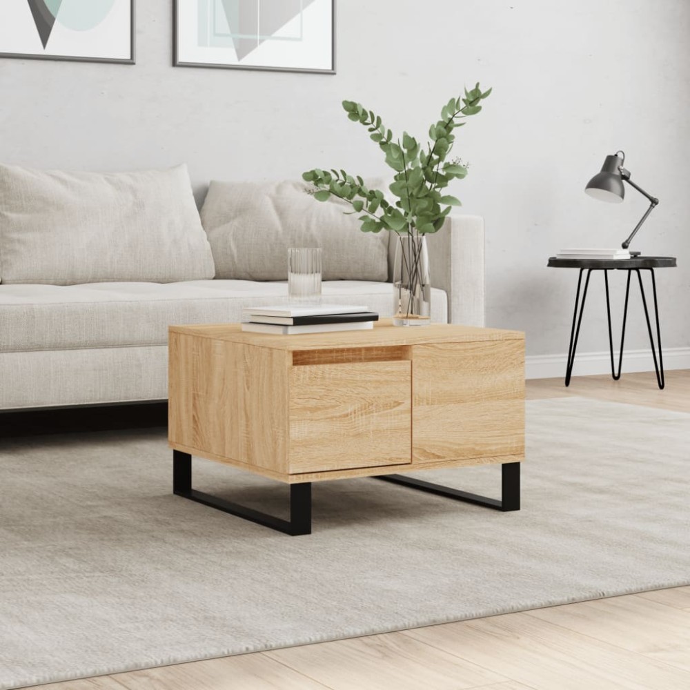 vidaXL Τραπεζάκι Σαλονιού Sonoma Δρυς 55x55x36,5εκ. Επεξεργασμένο Ξύλο