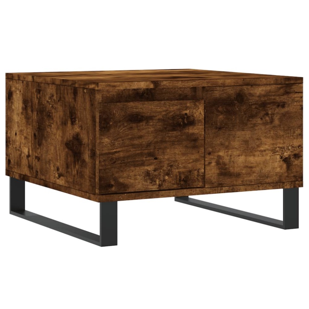 vidaXL Τραπεζάκι Σαλονιού Καπνιστή Δρυς 55x55x36,5εκ. Επεξεργασμ. Ξύλο
