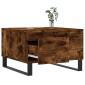 vidaXL Τραπεζάκι Σαλονιού Καπνιστή Δρυς 55x55x36,5εκ. Επεξεργασμ. Ξύλο