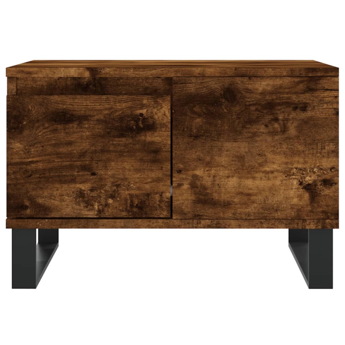vidaXL Τραπεζάκι Σαλονιού Καπνιστή Δρυς 55x55x36,5εκ. Επεξεργασμ. Ξύλο