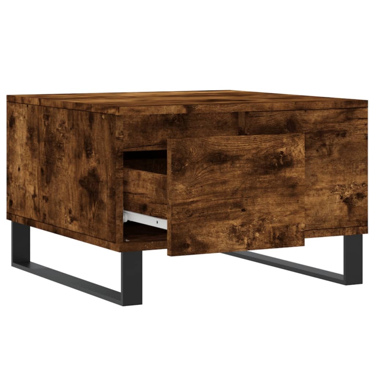 vidaXL Τραπεζάκι Σαλονιού Καπνιστή Δρυς 55x55x36,5εκ. Επεξεργασμ. Ξύλο