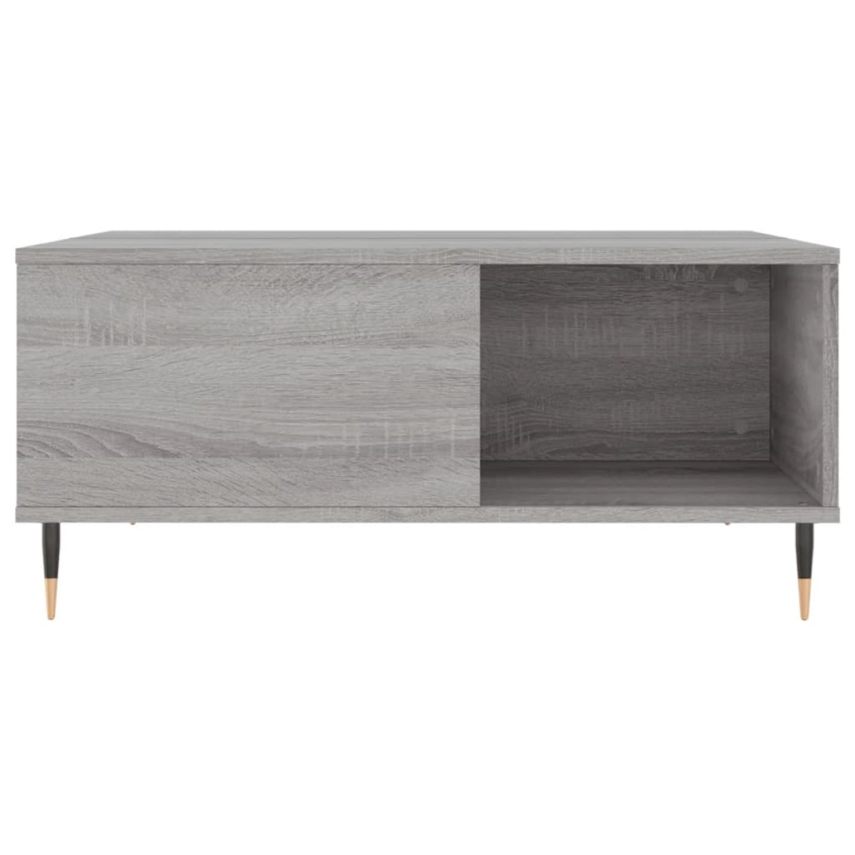 vidaXL Τραπεζάκι Σαλονιού Γκρι Sonoma 80x80x36,5εκ. Επεξεργασμένο Ξύλο