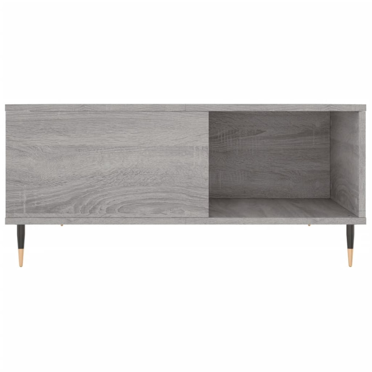 vidaXL Τραπεζάκι Σαλονιού Γκρι Sonoma 80x80x36,5εκ. Επεξεργασμένο Ξύλο