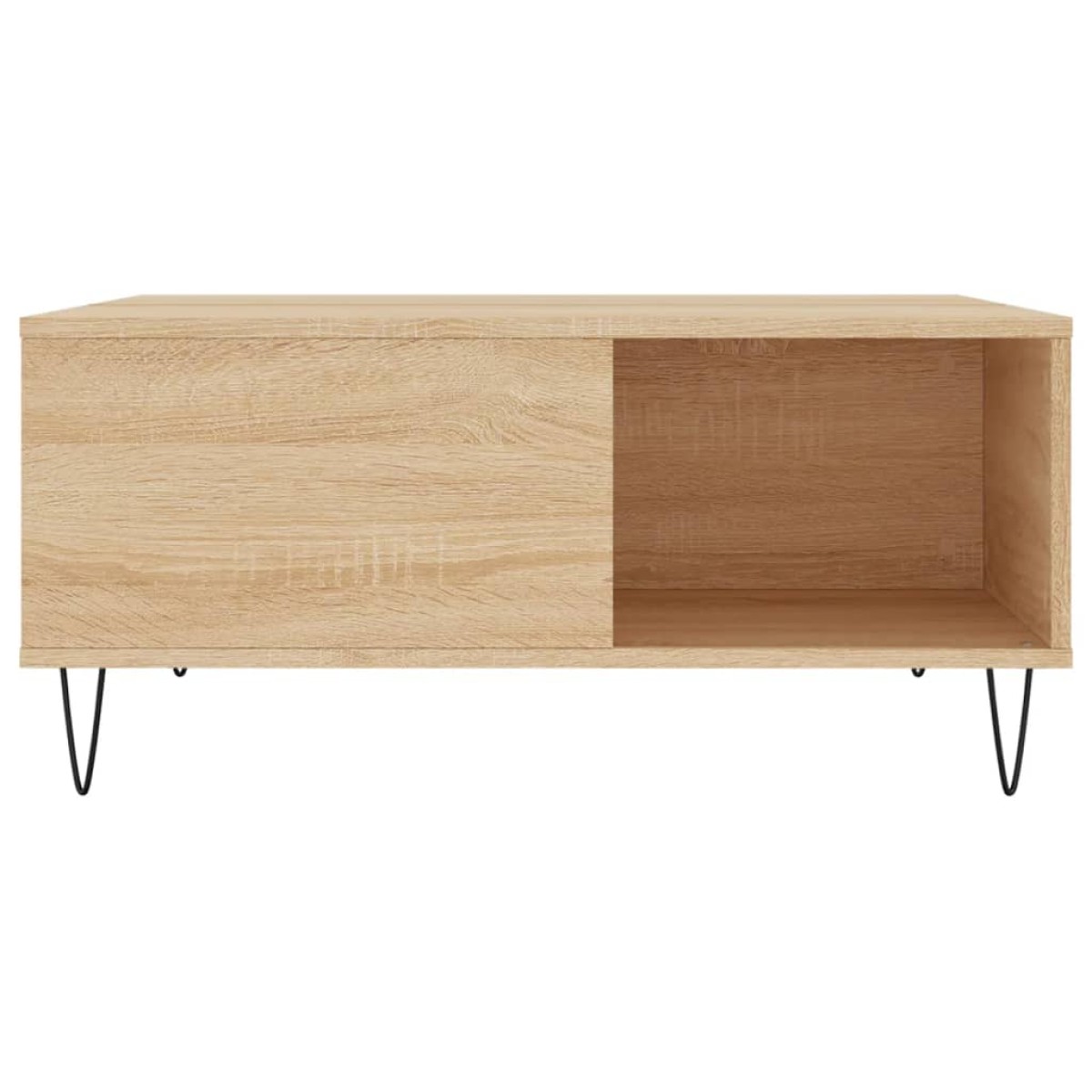 vidaXL Τραπεζάκι Σαλονιού Sonoma Δρυς 80x80x36,5 εκ. Επεξεργασμ. Ξύλο